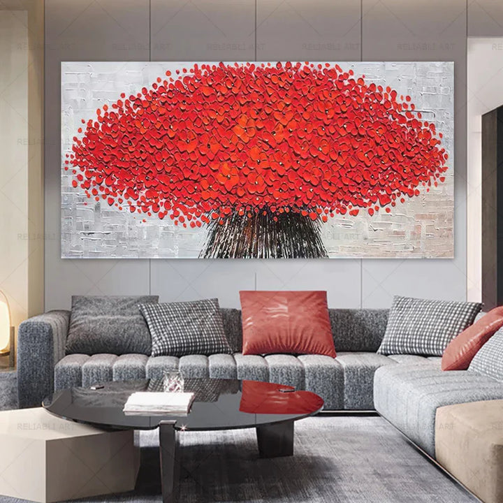 Modern Abstract Flower Tree Wall Art Fine Art Canvas Prints Large Sizes Pictures For Living Room Bedroom Home Office Art Decor | Bowlift