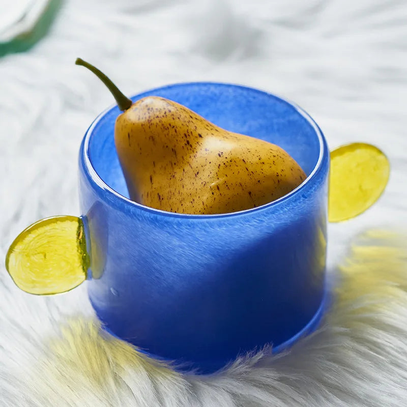Coloured Globe Handled Glass Jar Vase Collection | Bowlift