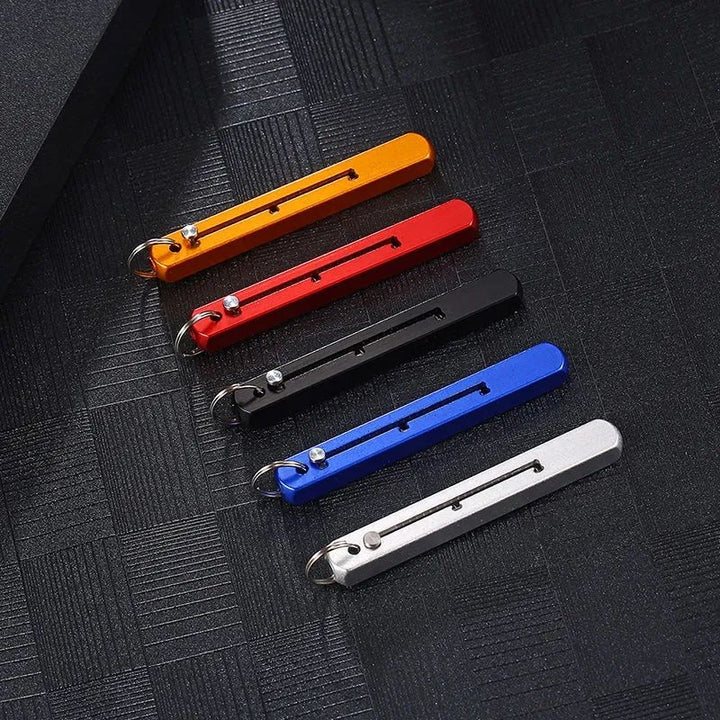 Compact Titanium Outdoor Defense Tool Keychain | Bowlift