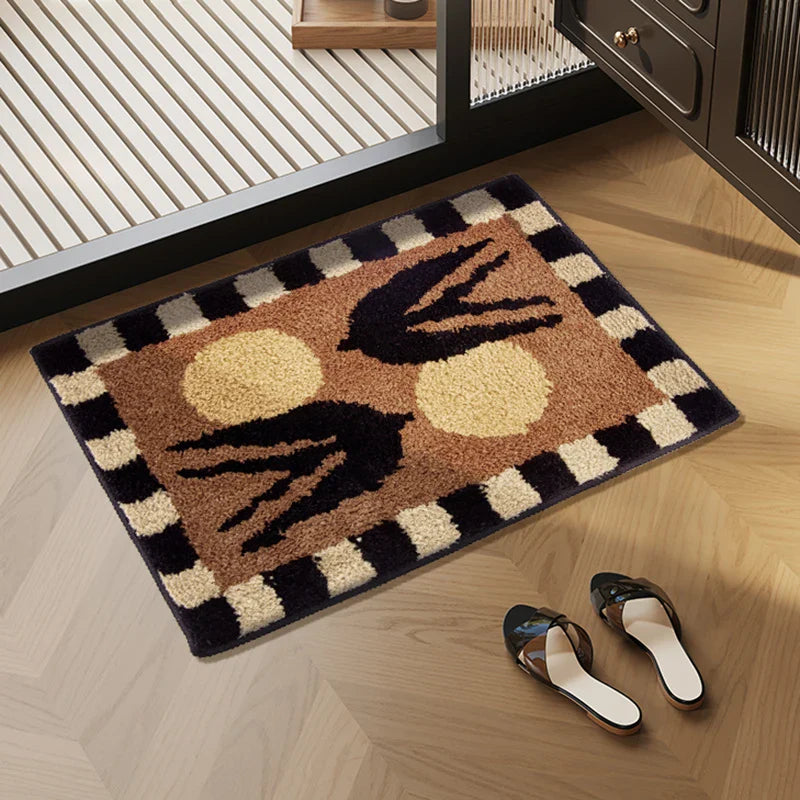 Swallowtail Fluffy Bath Mat | Bowlift