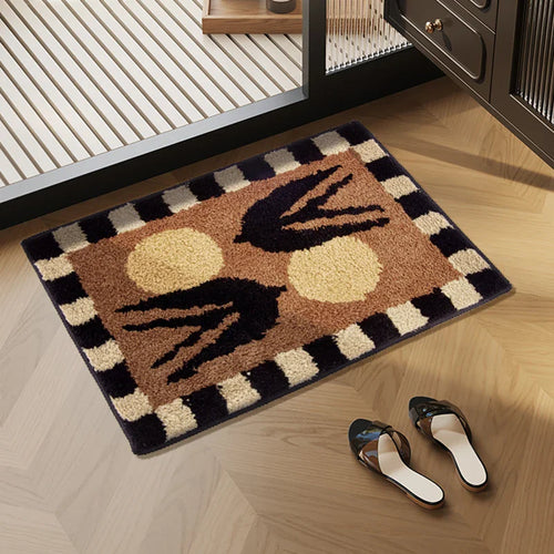 Swallowtail Fluffy Bath Mat | Bowlift