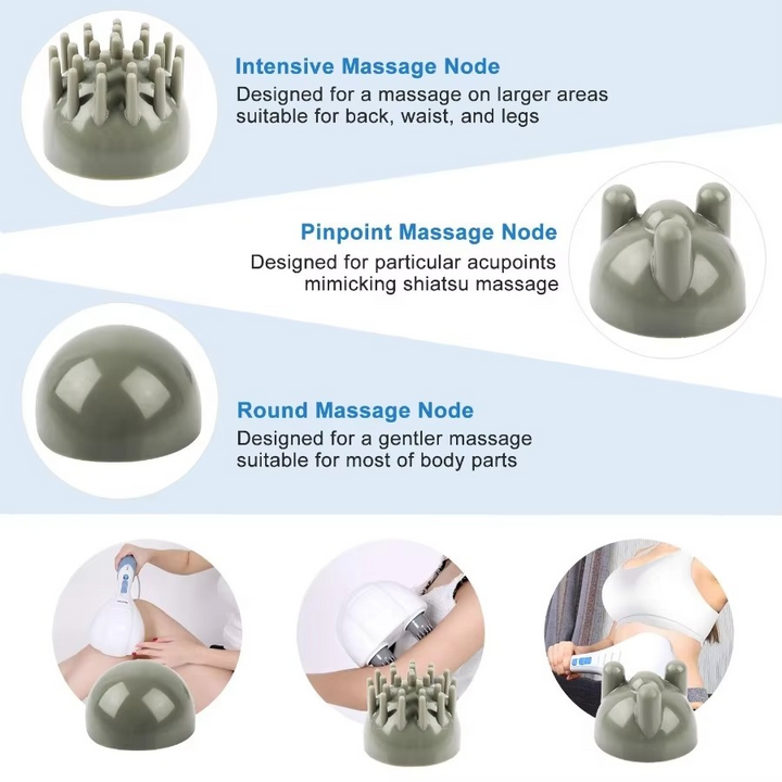 BowLift | Handheld Electric Percussion Massager with Dual Vibration for Full Body Relief