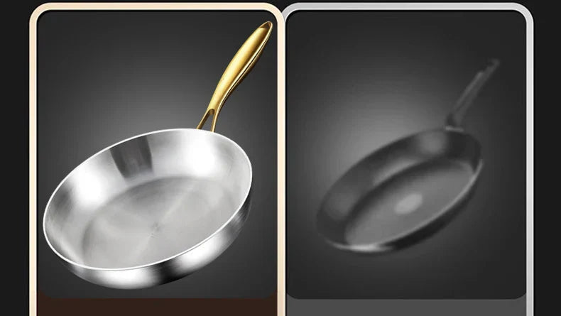 ChefSteel – Professional Stainless Steel Frying Pan for Gas & Induction Bowlift
