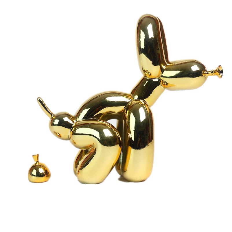 BowLift | Balloon Dog Sculpture, Balloon Art Statue, Mini Collectible Figure, Home Decor, Resin Figure, Desk Accessories, Room Decoration