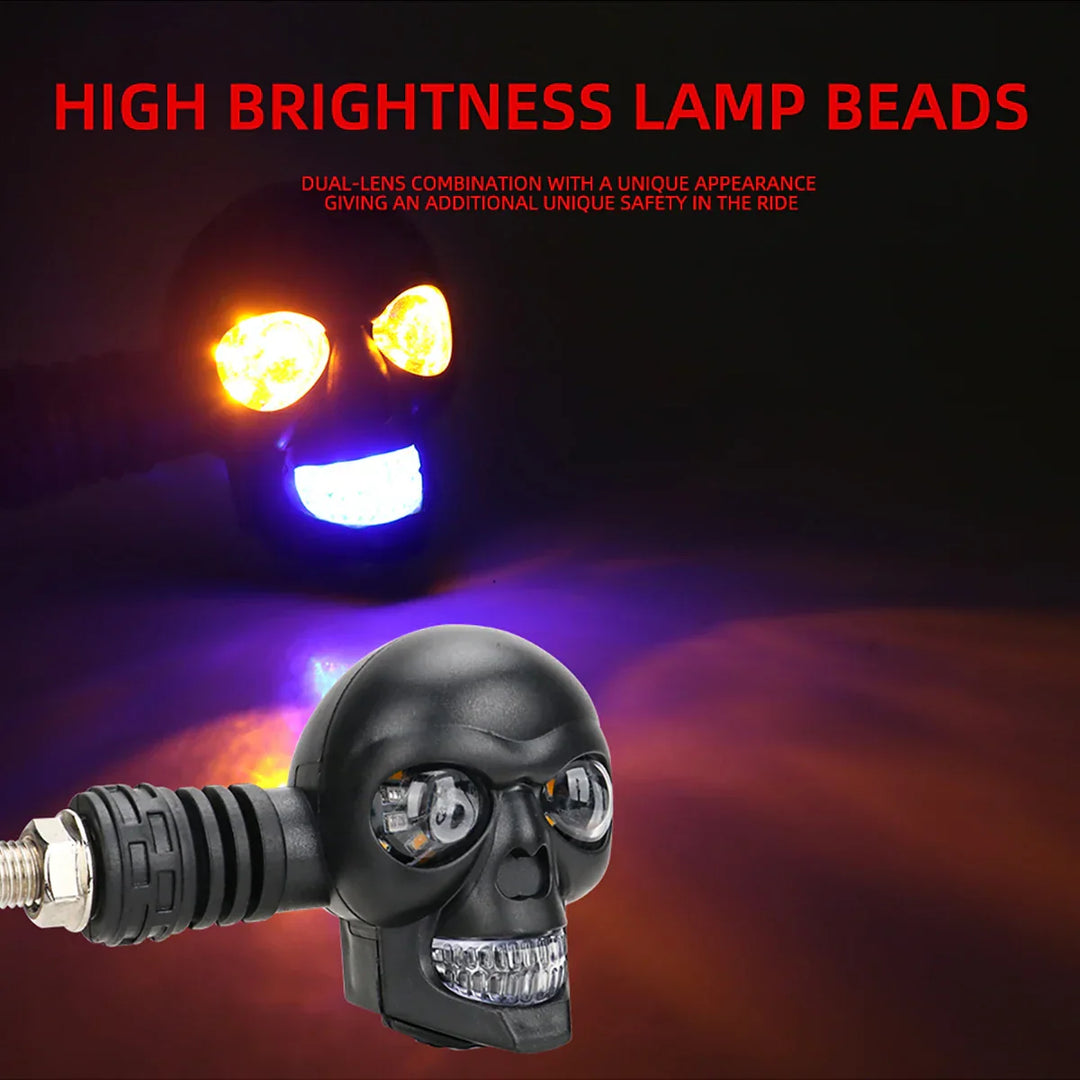 BowLift | Scary Skull LED Motorcycle Signal Indicator Light