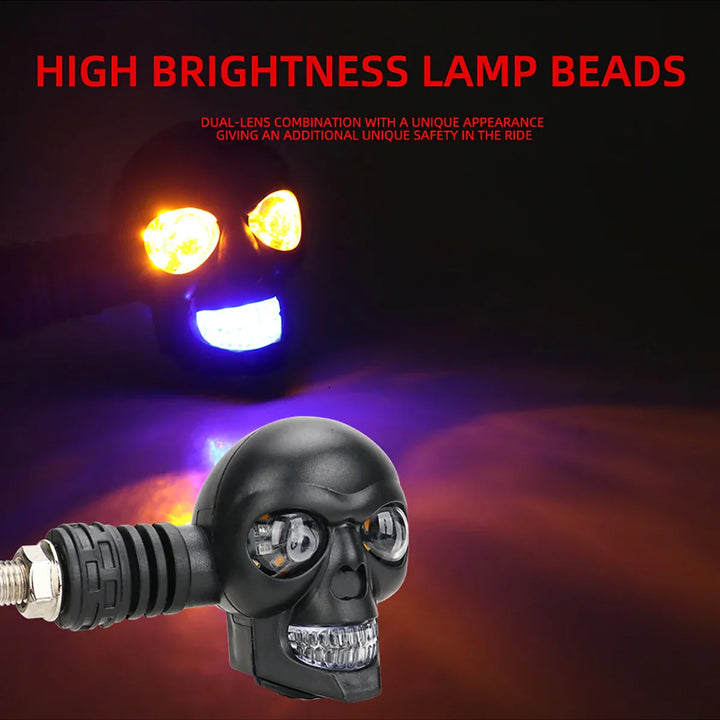 BowLift | Scary Skull LED Motorcycle Signal Indicator Light