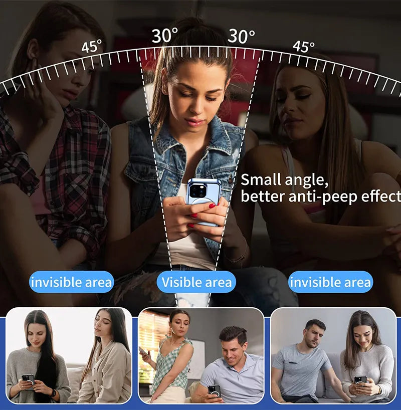 BowLift | Double Sided Magnetic Glass Anti-Peep Mobile Case