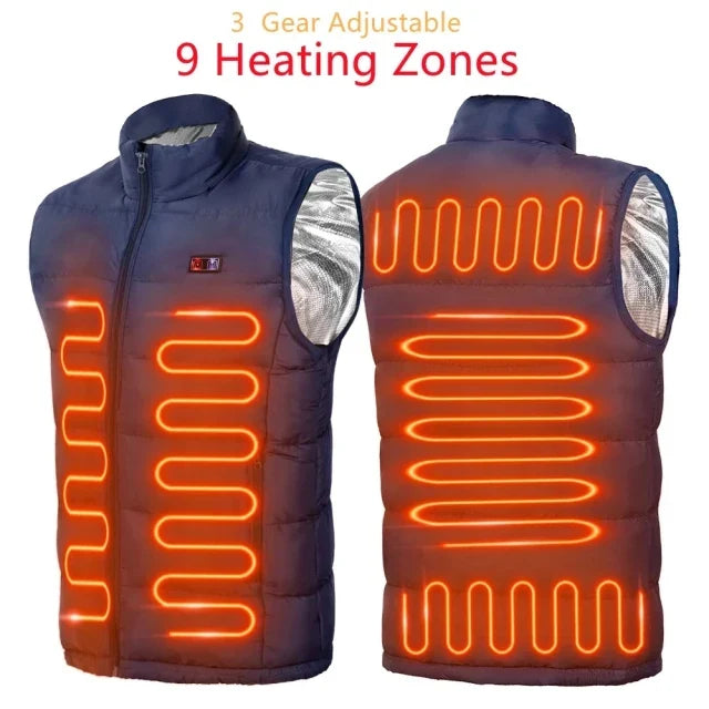BowLift | Heated jacket with 9 heating zones | USB heat jacket for women & men | Graphene heating technology for outdoor, camping & sports | ThermoVenture