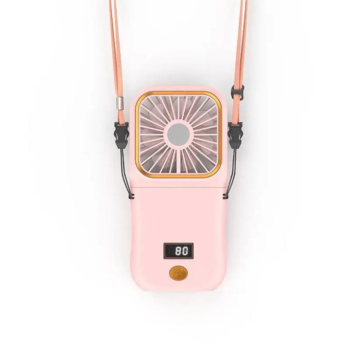BowLift | Airlio Foldable USB Fan 3000mAh | 4-Level Air Cooler | Hand, Table & Neck Fan | Power Bank Function | 180° Rotatable