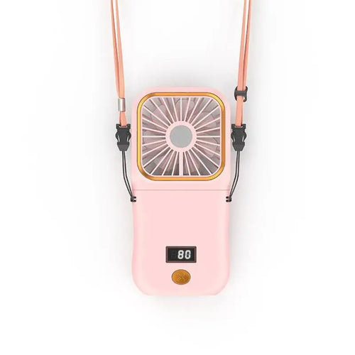 BowLift | Airlio Foldable USB Fan 3000mAh | 4-Level Air Cooler | Hand, Table & Neck Fan | Power Bank Function | 180° Rotatable