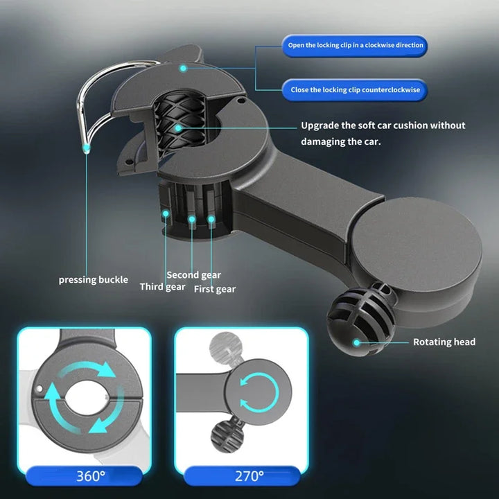 BowLift | Portable USB Dual-Head Car Fan 360° Rotatable with 3 Speeds – CoolBreeze