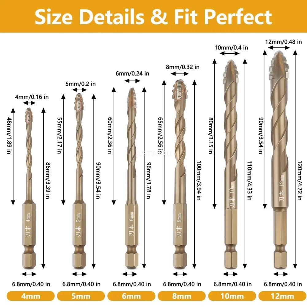 BowLift | Titanium Steel Cross Drill Bit