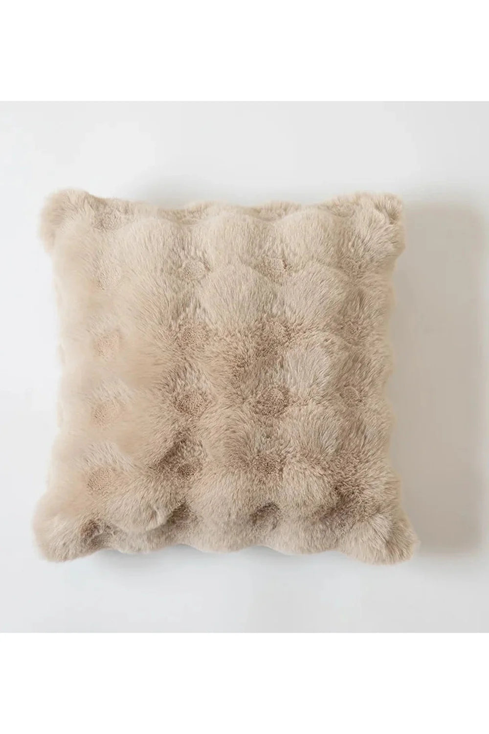 Cream plush pillow cover | Bowlift