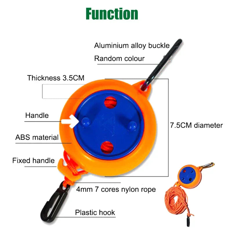 Adjustable Retractable Portable Travel Friendly Clothesline | Bowlift