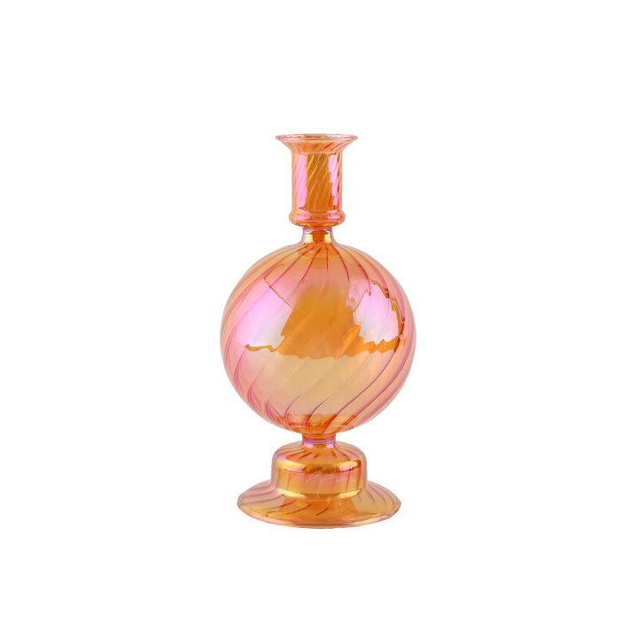 Ribbed Glass Candleholders - Mermaid | Bowlift