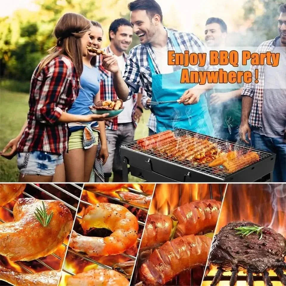 BowLift | CampFlare Charcoal Grill – Compact & robust for grilling on the go