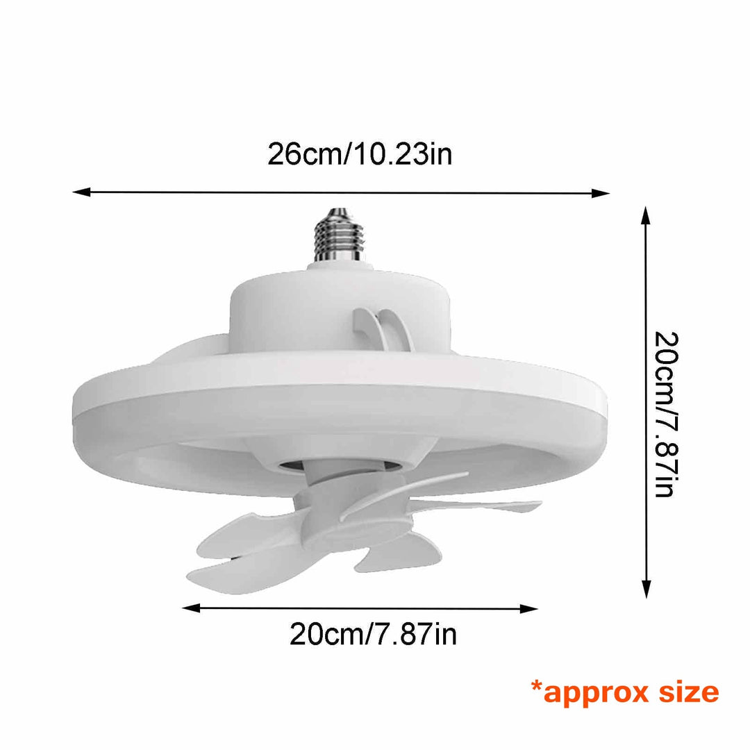 BowLift | 2in1 Radiant Rotating RC Ceiling Fan Lamp