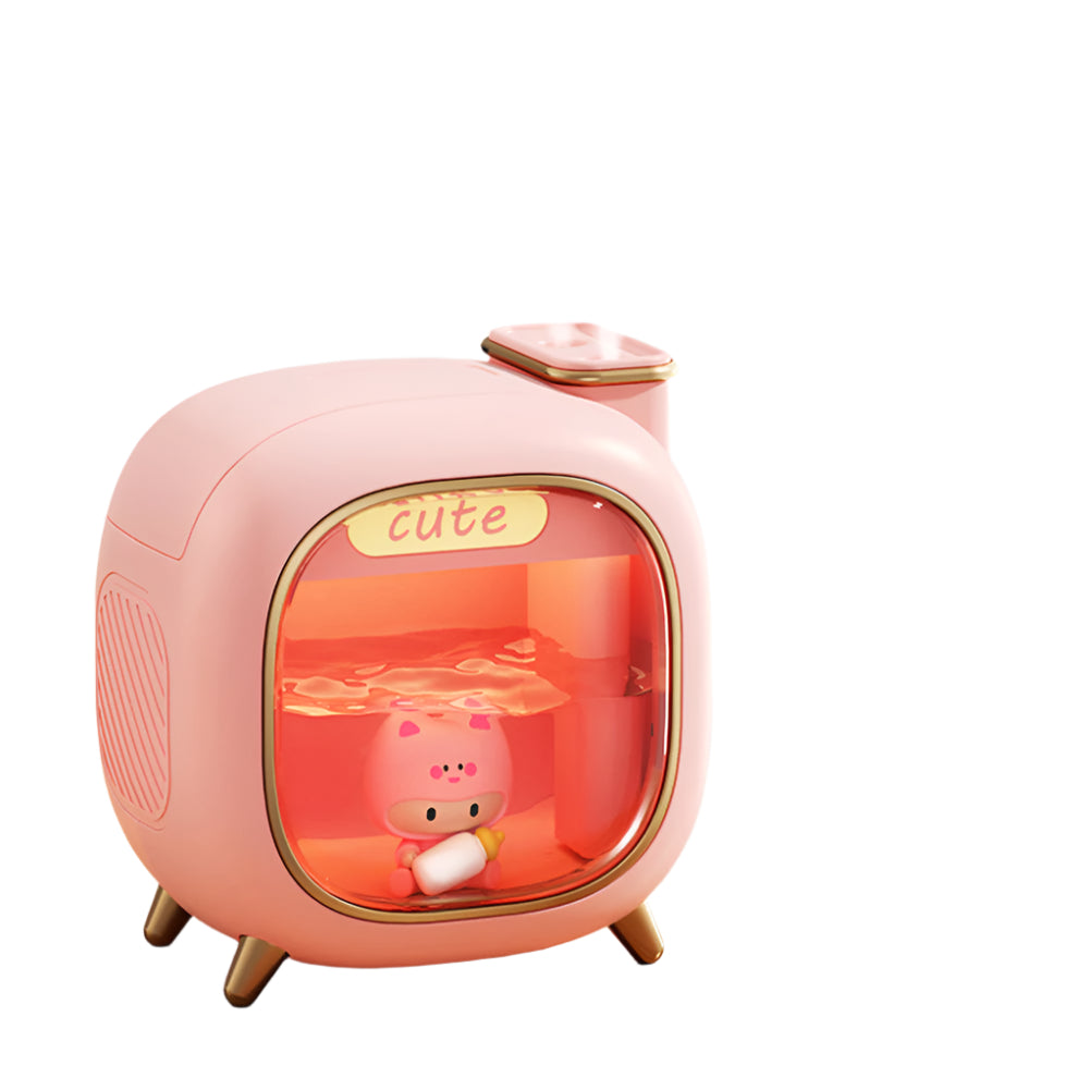 Humidifier – Dual Spray Diffuser with Gentle Ambient Light Bowlift