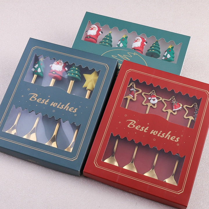 BowLift | 4Pcs Christmas Best Wishes Tableware Set