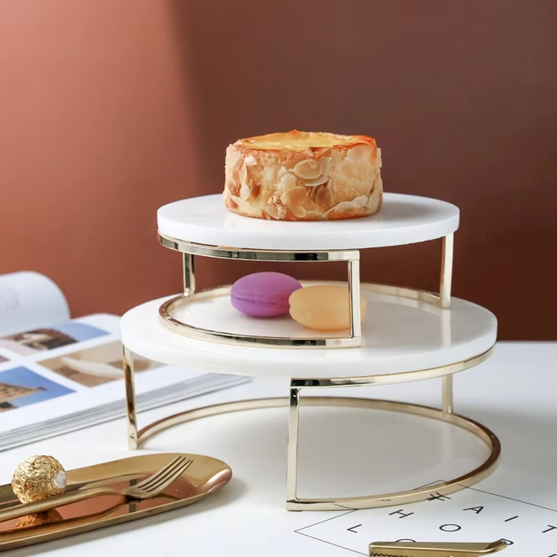 BowLift | Nordic Natural Marble Cake Stand and Dessert Display Tray