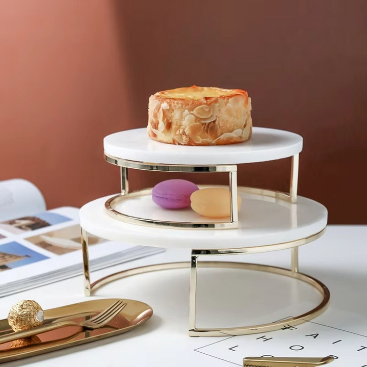 BowLift | Nordic Natural Marble Cake Stand and Dessert Display Tray