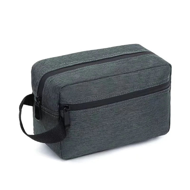 BowLift | Nylonéa toiletry bag Unisex | Water-repellent | Canvas design with leather handle | For travel & everyday use
