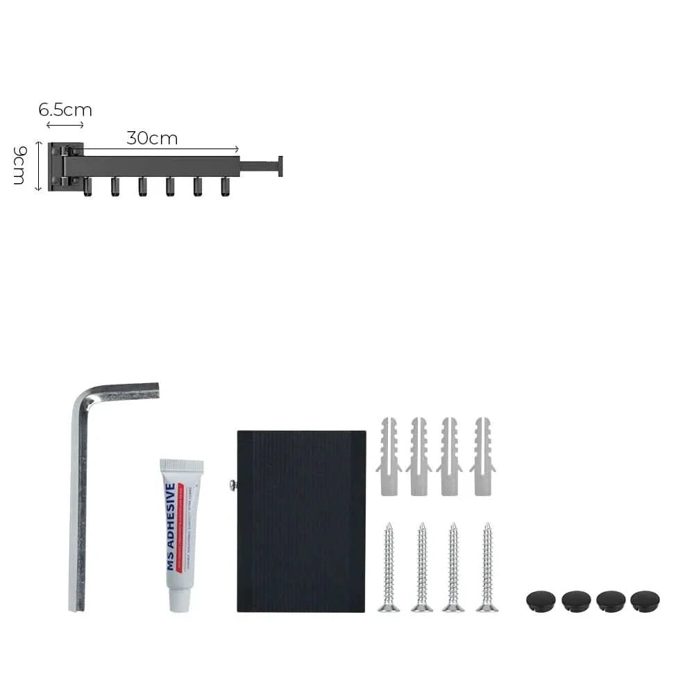 BowLift | out clothes horse - Wall-mounted aluminium clothes dryer