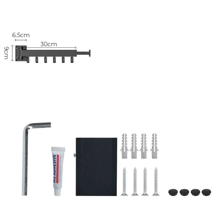 BowLift | out clothes horse - Wall-mounted aluminium clothes dryer