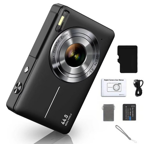 BowLift | High-Resolution Kids' Digital Camera - 1080P HD, 44MP with 16X Zoom