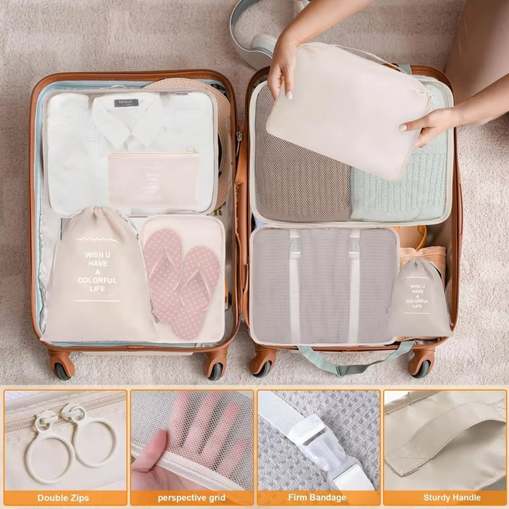 BowLift | Travel Organizer Packing Cube Set for Luggage and Wardrobe Storage