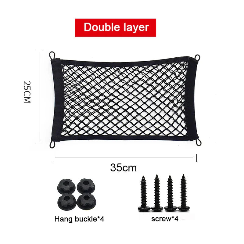 BowLift | Stretchable Mesh Cargo Net Car Storage Organizer Pocket