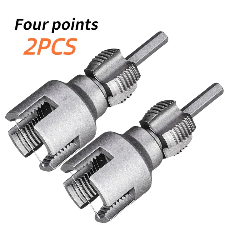 Pipe Thread Reamer & Edge Cutter Drill Attachment Tool | Bowlift
