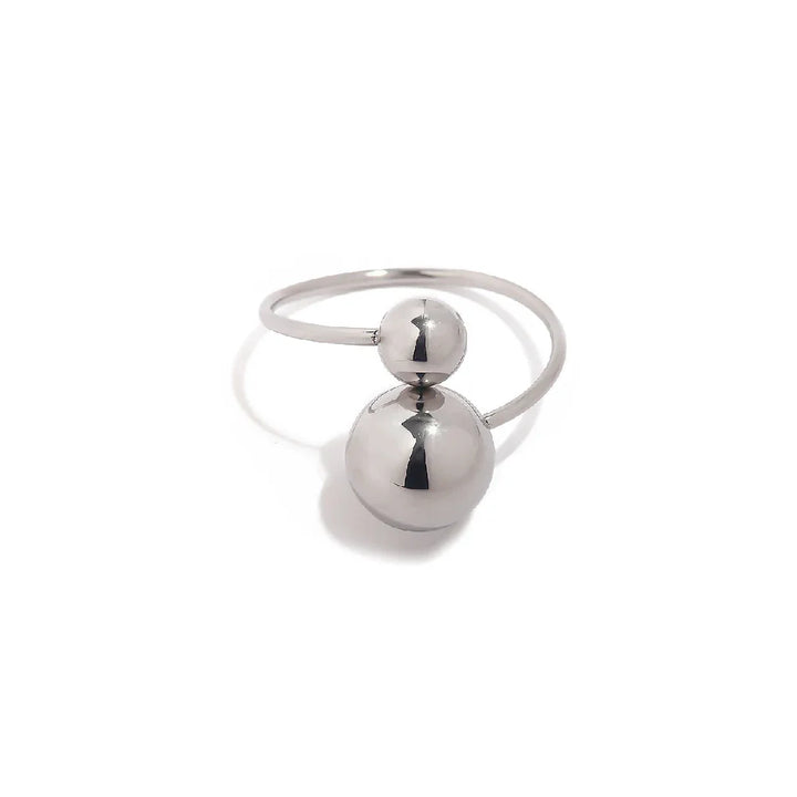 BowLift | 18k Bold Two Ball Open Ring