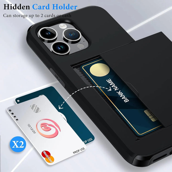 iPhone case with card slot – protective case with card drawer