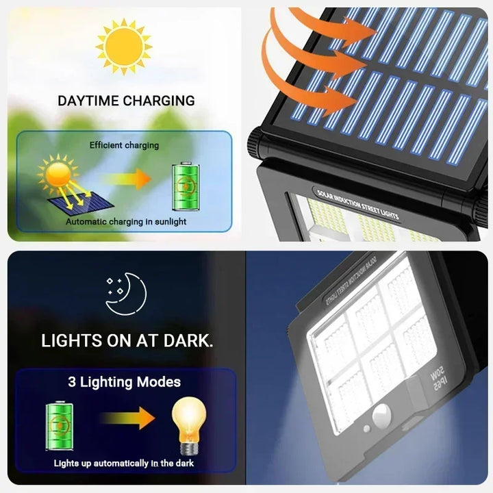 BowLift | EcoBright SolarWall Light | Efficient & Weatherproof | 6000K Cool White Light | For Outdoor Walls & Gardens