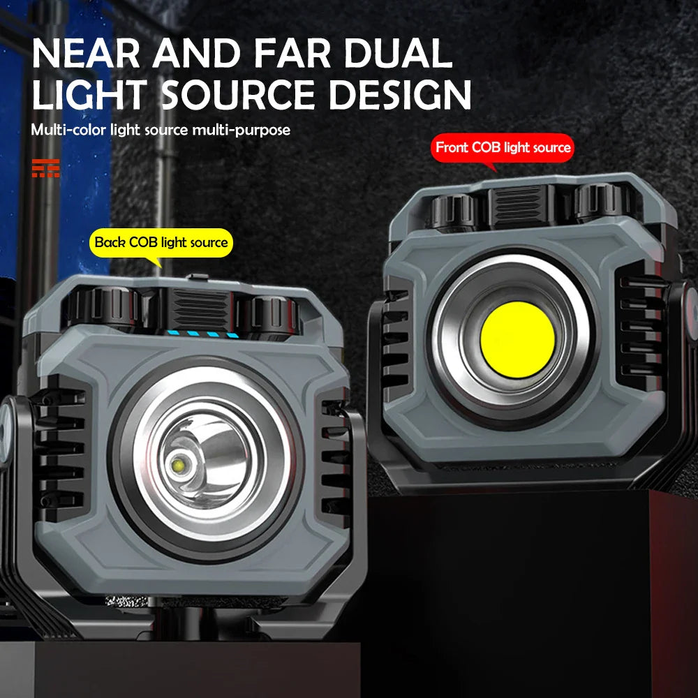 BowLift | Work Light MagnoBeam Pro | Rechargeable & dimmable | 1500 lm COB + TG3 Spotlight | Magnetic & IP66 waterproof