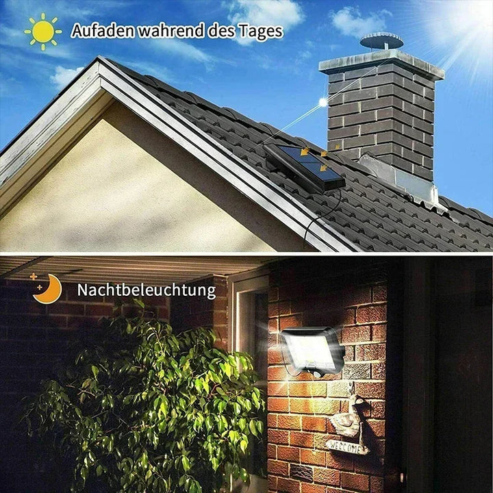 BowLift | LuminaX Solar | 100 COB LED Solar Light | IP65 | Motion Sensor & 3 Modes | Wireless Outdoor Lighting