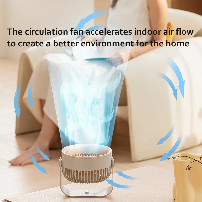 BowLift | Brisano Mini Fan | 3600 mAh Battery | 4 Levels & USB | Compact & BPA-free