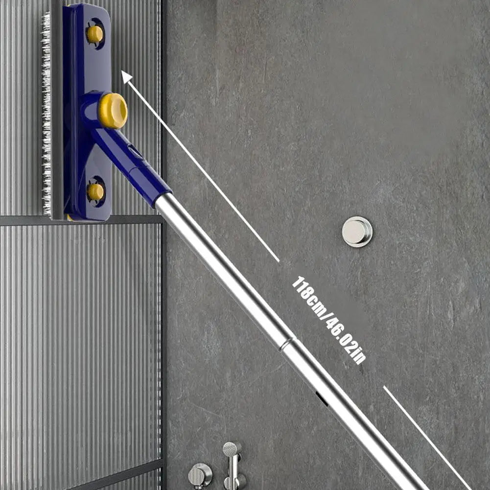 BowLift | 2in1 V-Shaped Long Handle Floor Scrub Edge Cleaner Brush