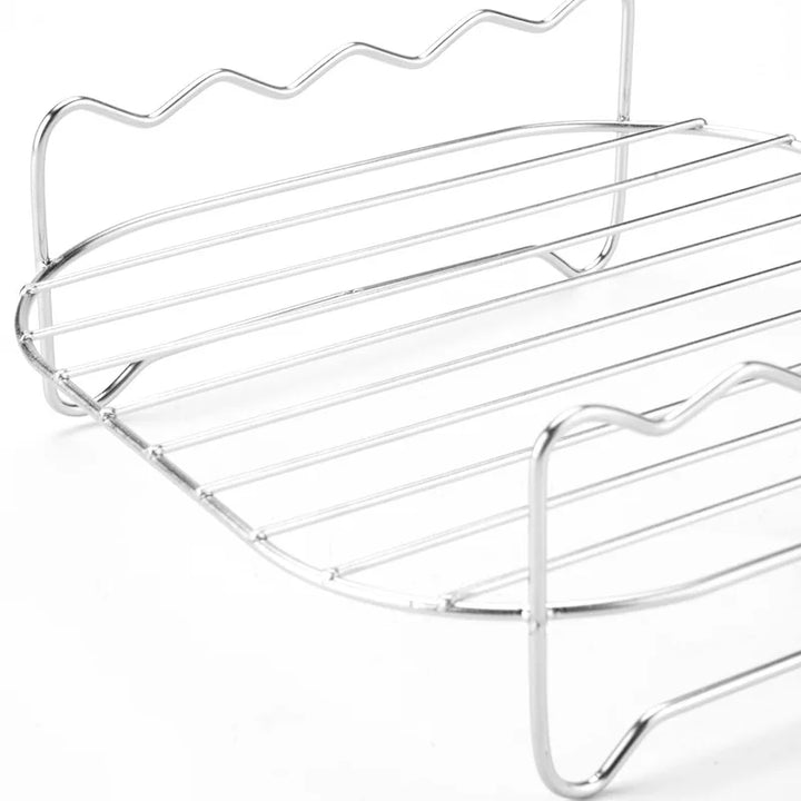 BowLift | Grillvaro AllGrillPro BBQ Grill Set made of stainless steel | With skewers & holder | For grill, air fryer & steamer | Outdoor & kitchen