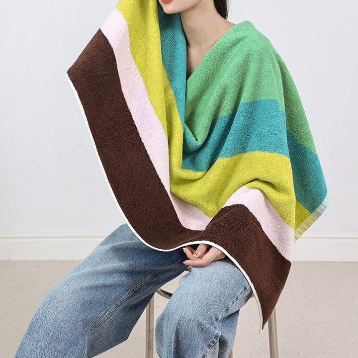 Colour Block Towels - Stripe Tile | Bowlift