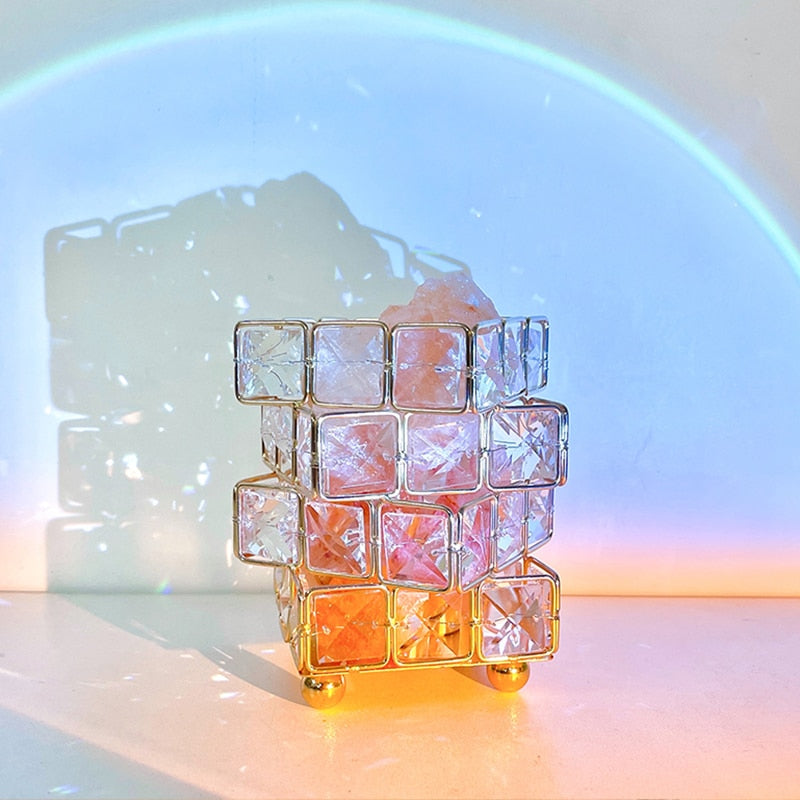 Crystal Room Mood Ambient Geo Shimmer Cube Light | Bowlift