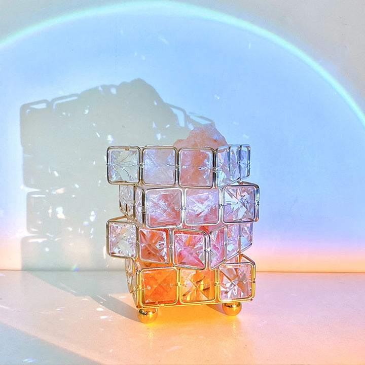 Crystal Room Mood Ambient Geo Shimmer Cube Light | Bowlift