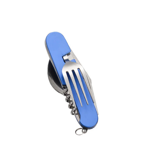 BowLift | OutdoGear 4-in-1 Folding Cutlery | Compact & Multifunctional | Stainless Steel