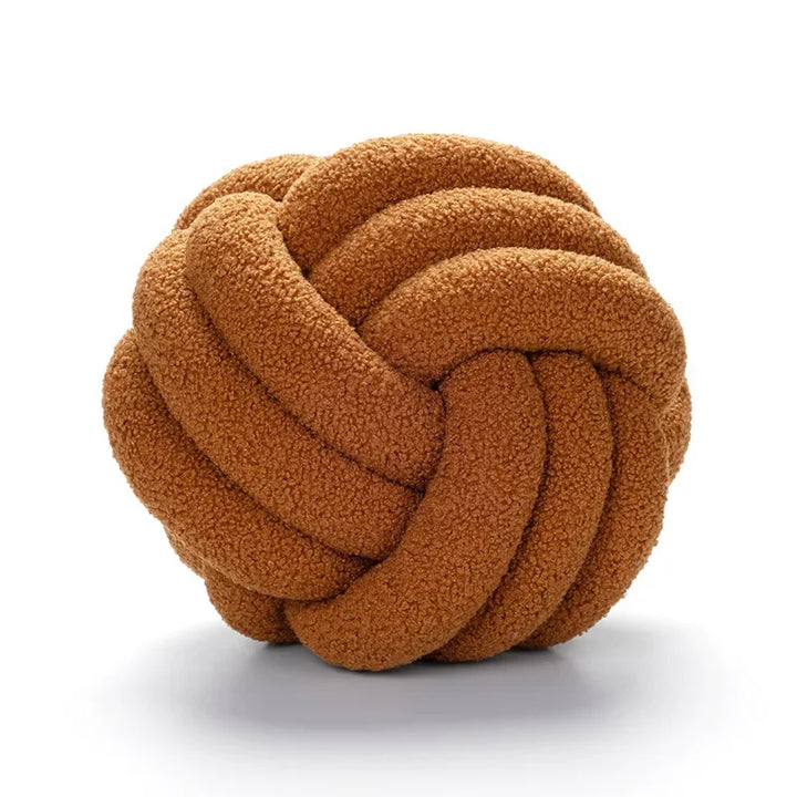 Boucle Rope Knot Ball Cushion | Bowlift
