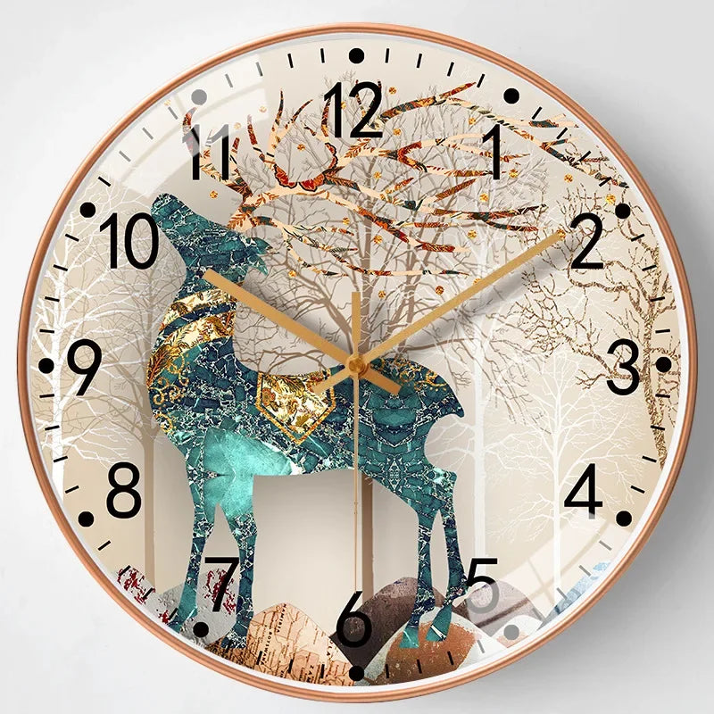 BowLift | Modern wall clock elegance in the bedroom