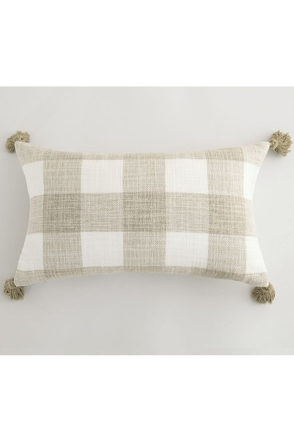 White Tassel Pillow Cover | Bowlift