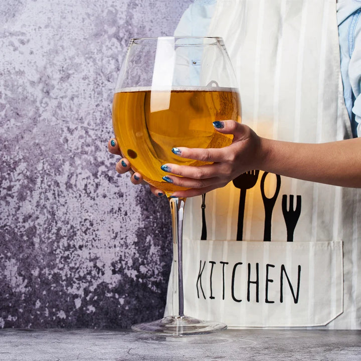 Huge 106 Oz Wine Glass and Beer Mug Combo - 3000ML Extra Large Crystal Glass for Parties, Weddings, and Celebrations Bowlift