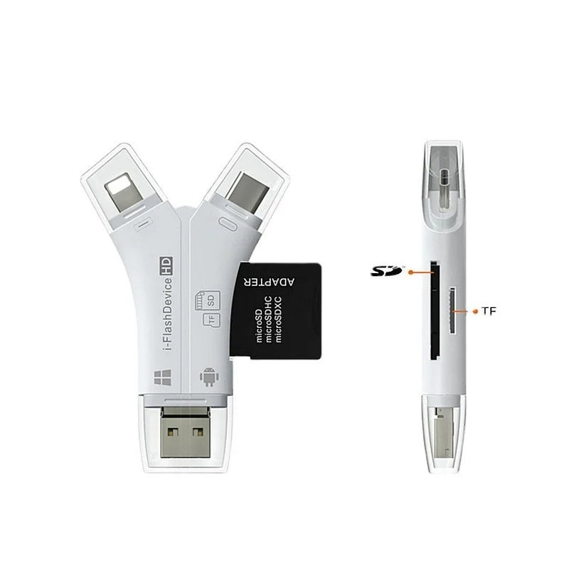 BowLift | 4 In 1 Flash Drive Card Reader