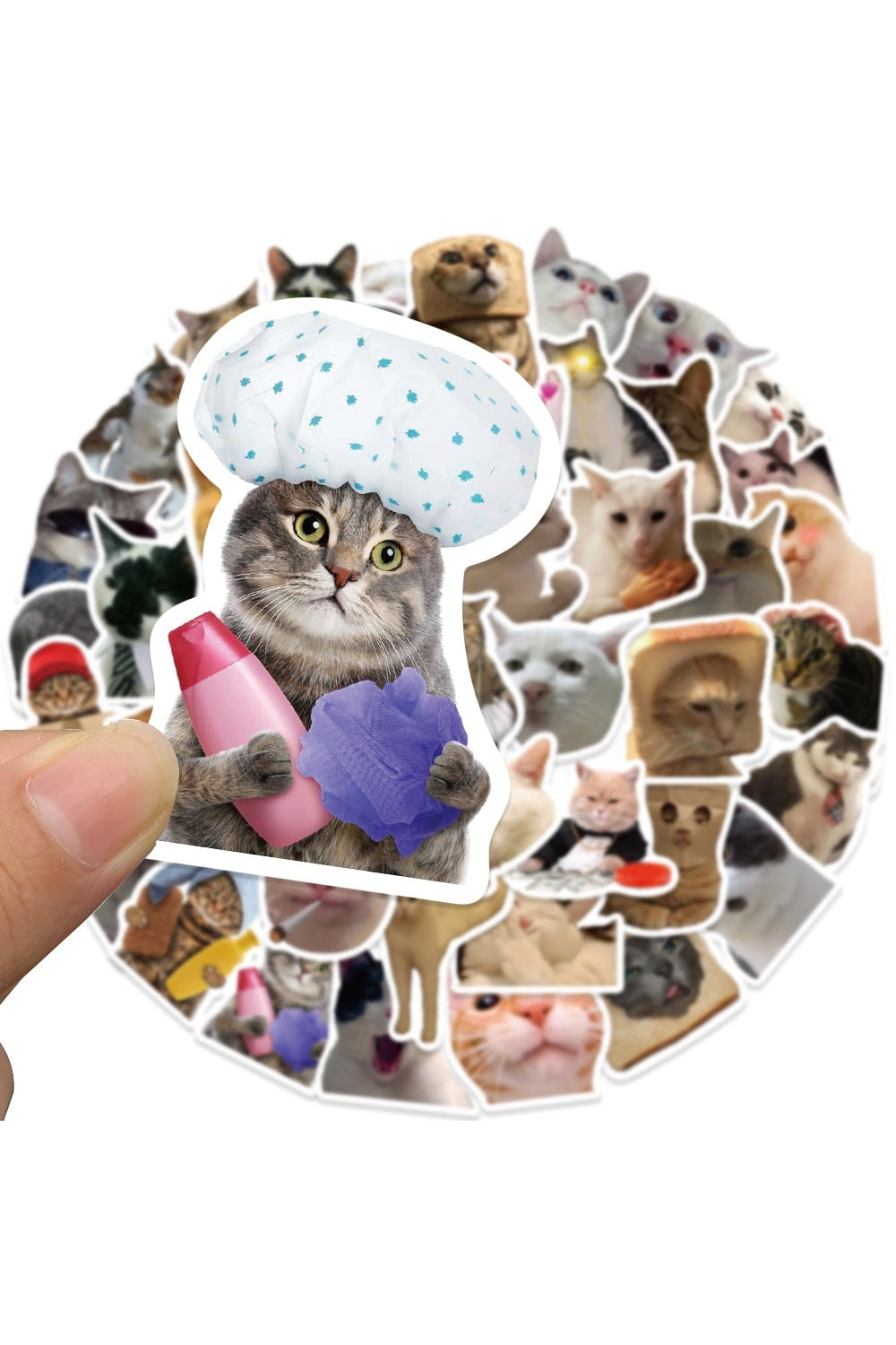 Cat Fun Stickers 50 Pieces | Bowlift